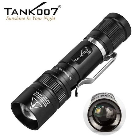 Auto Usa 365nm UV Zoomable Dual LEDs Flashlight; White AU1484216